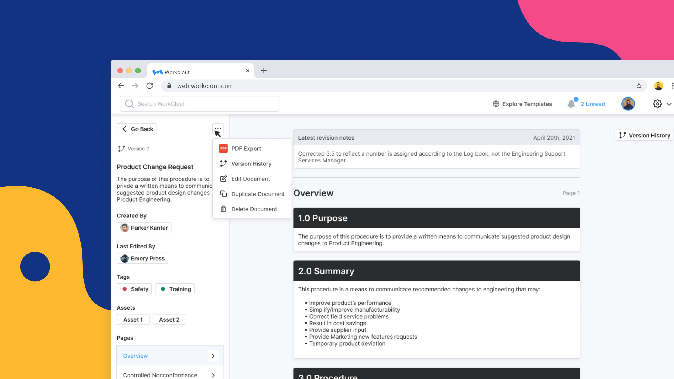 WorkClout New Features New Documents, Folder Management, Upload